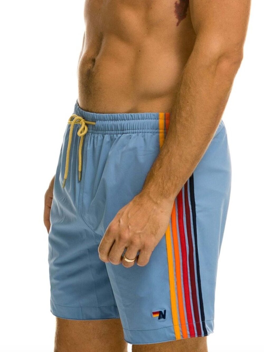 Aviator Nation 5 Stripe Flex Shorts 6 Inch Islanda